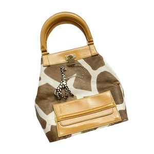 Rare moschino giraffe print handbag